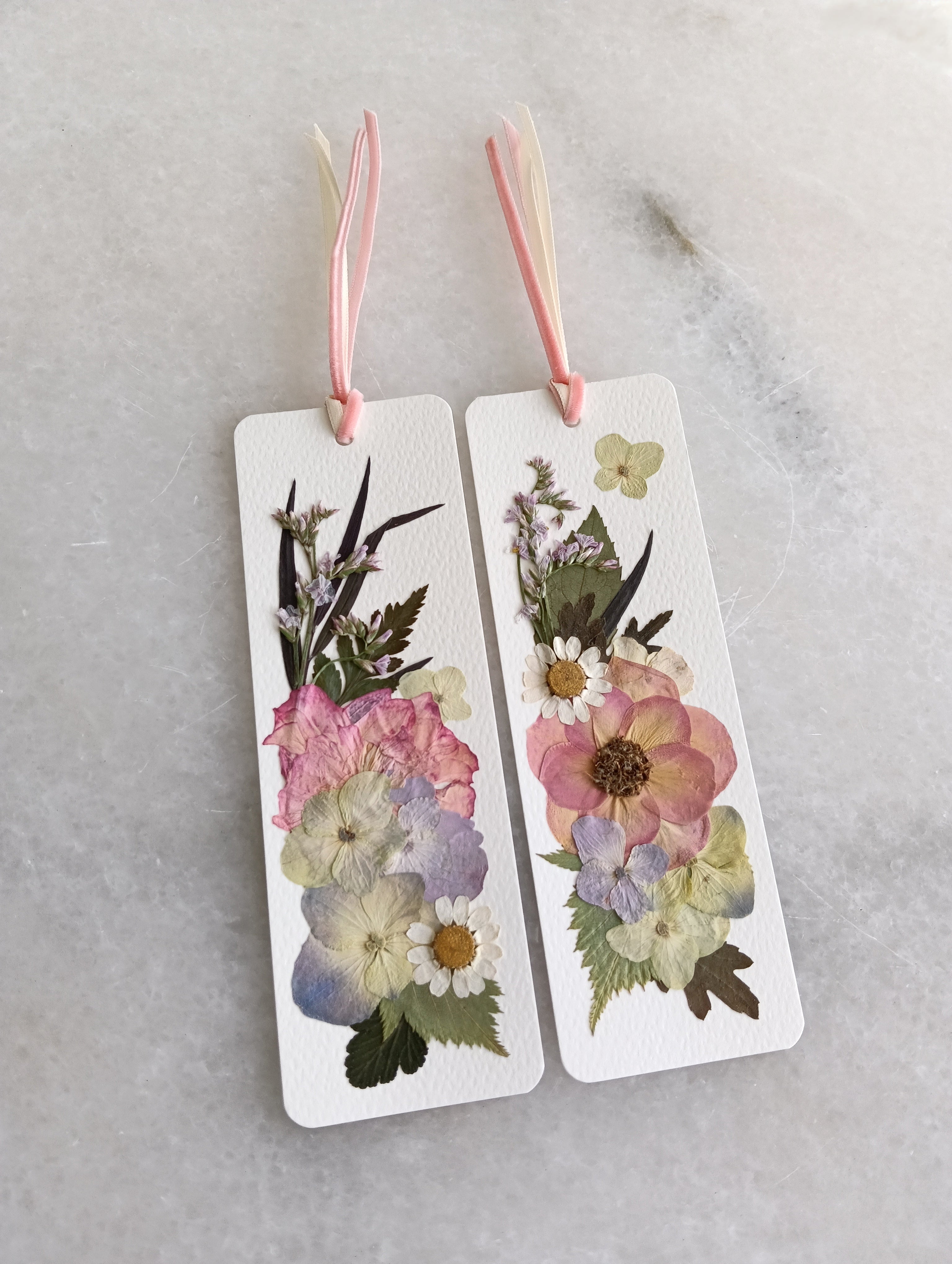 Pressed Flower Bookmark | Valentine Edition