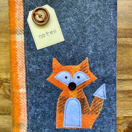 A5 Upcycled Notebook Fox