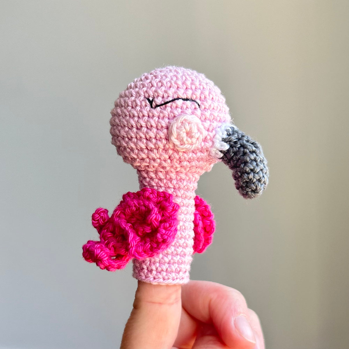 Crochet Safari Animal Finger Puppet Set | Made to Order
