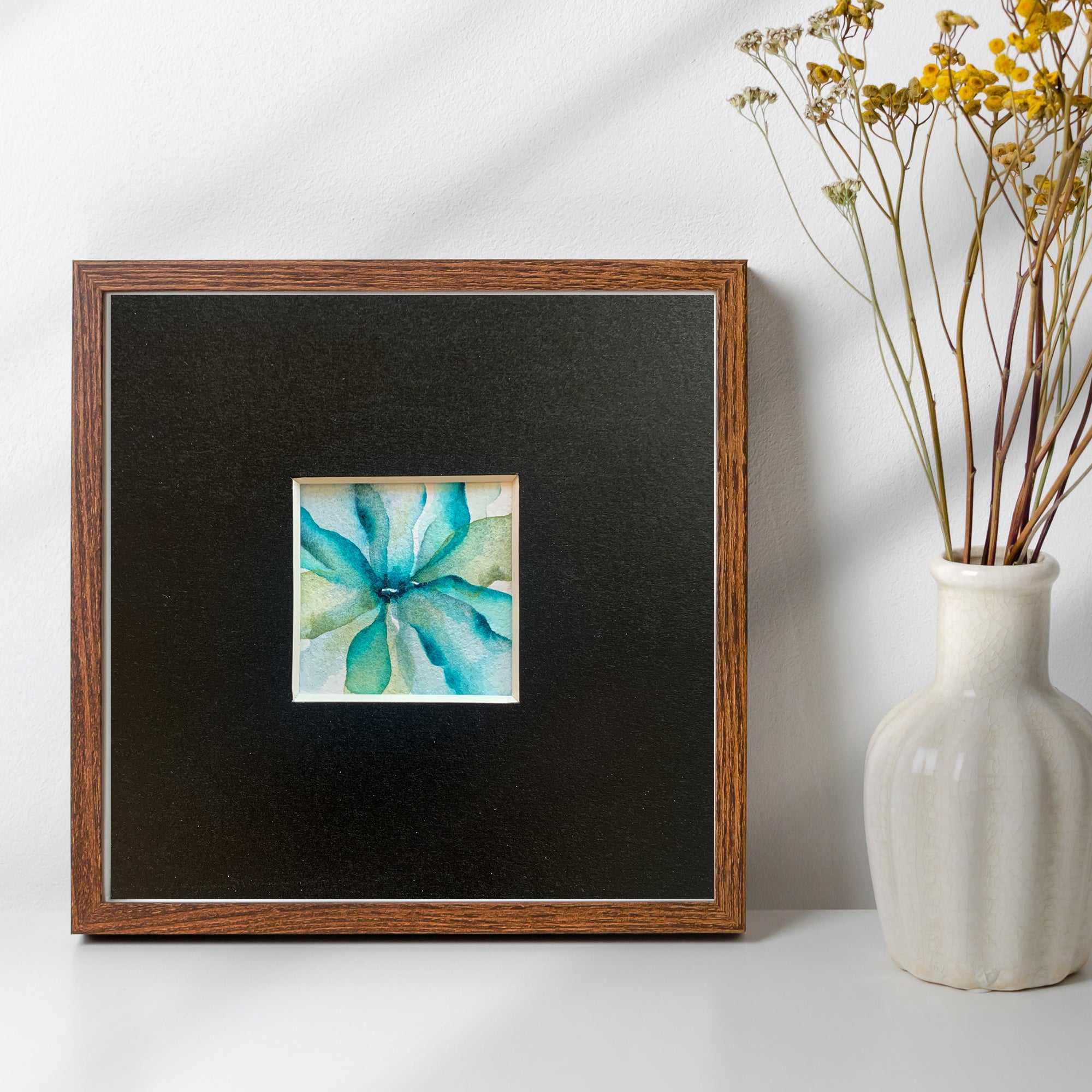 Abstract Floral Hand-painted Watercolour Artwork