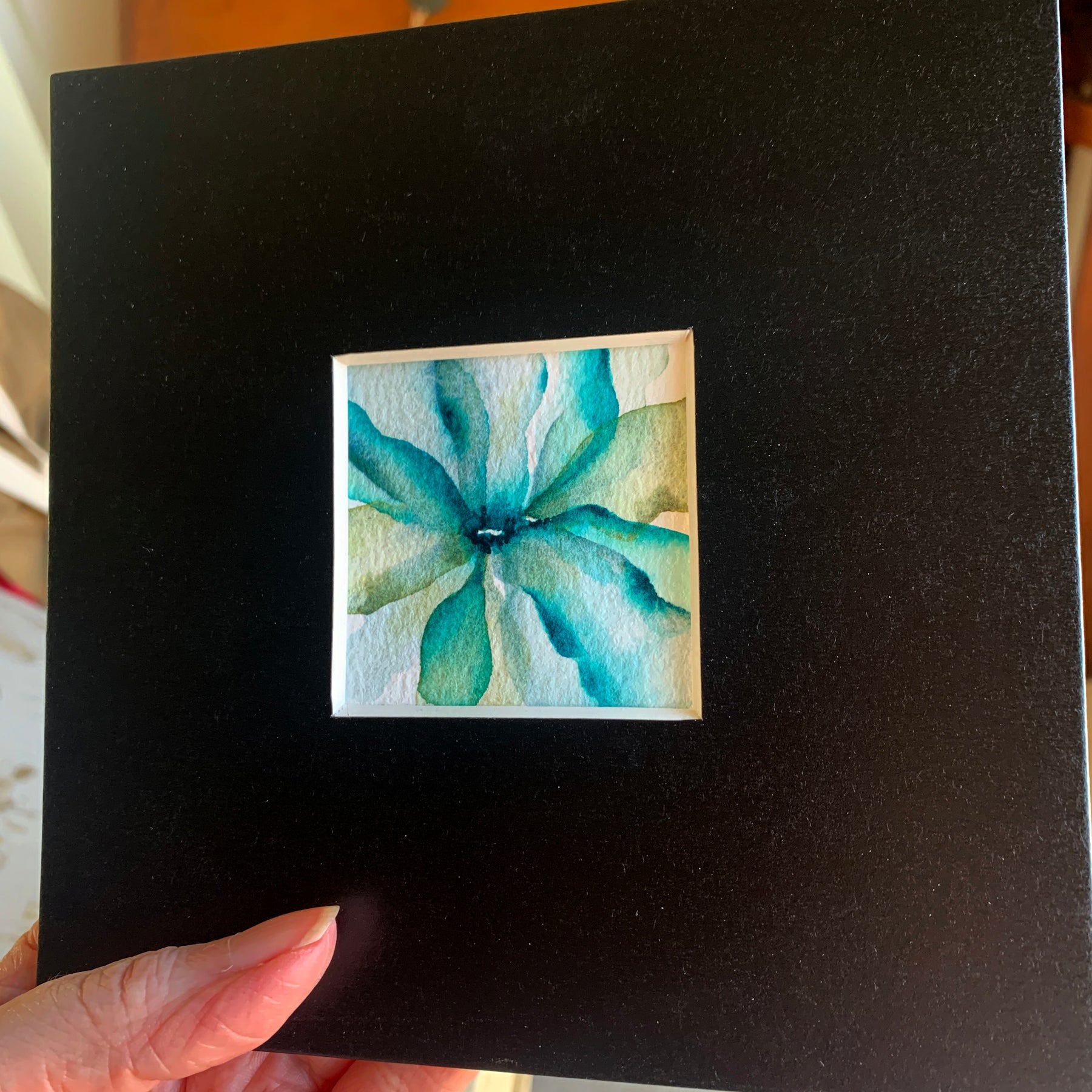 Abstract Floral Hand-painted Watercolour Artwork