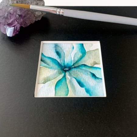 Abstract Floral Hand-painted Watercolour Artwork