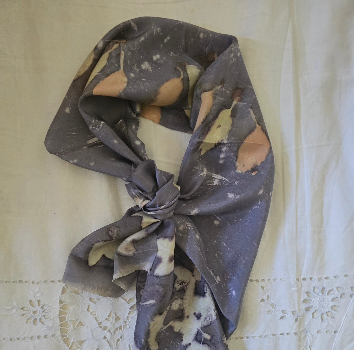 A Little Wild — Eco-Printed Silk Scarf