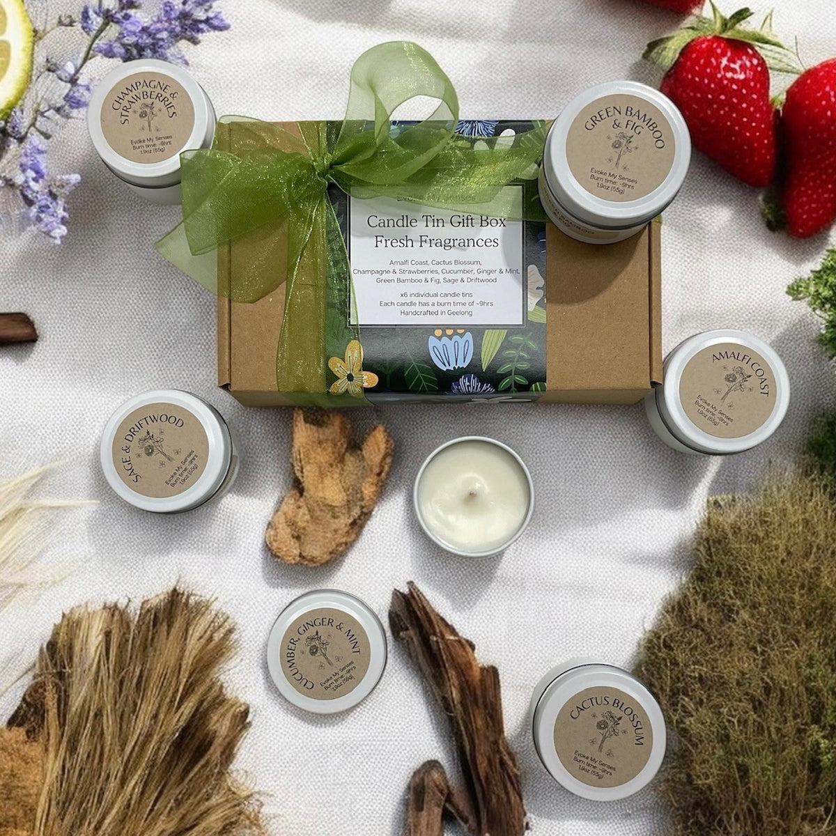 Fresh Fragrances Candle Tin Gift Box
