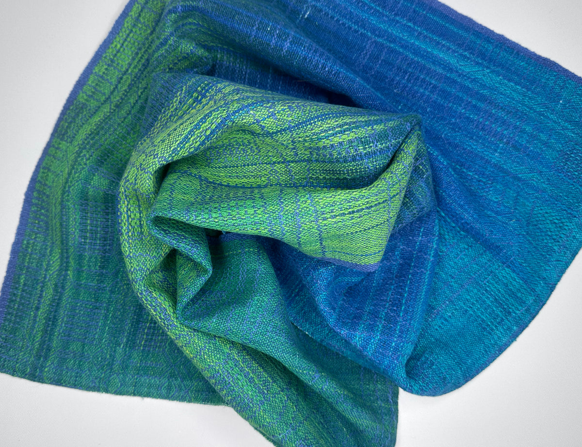 Hand-Dyed and Handwoven Linen/Cotton Tea Towels
