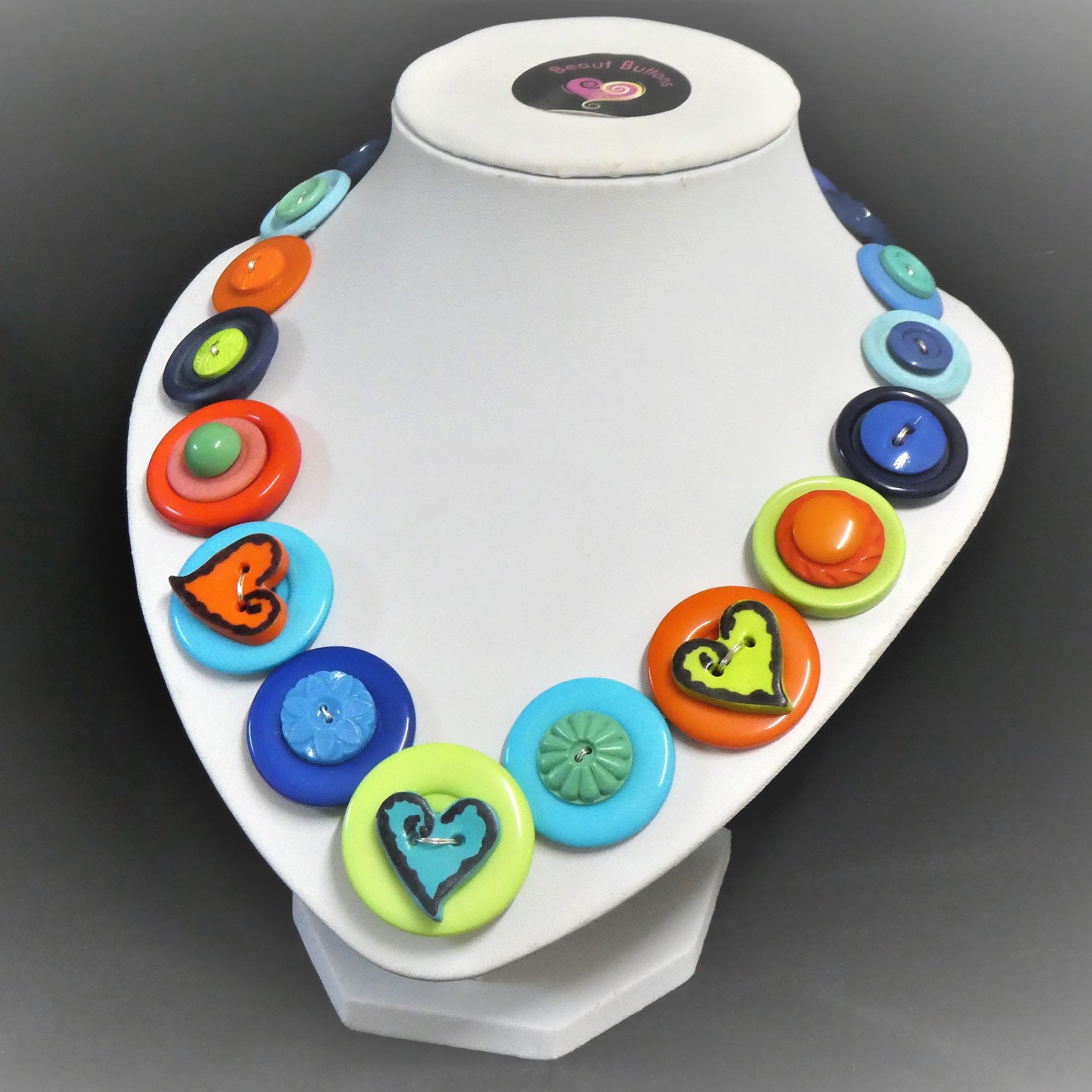 Hearts necklace - Blue for You