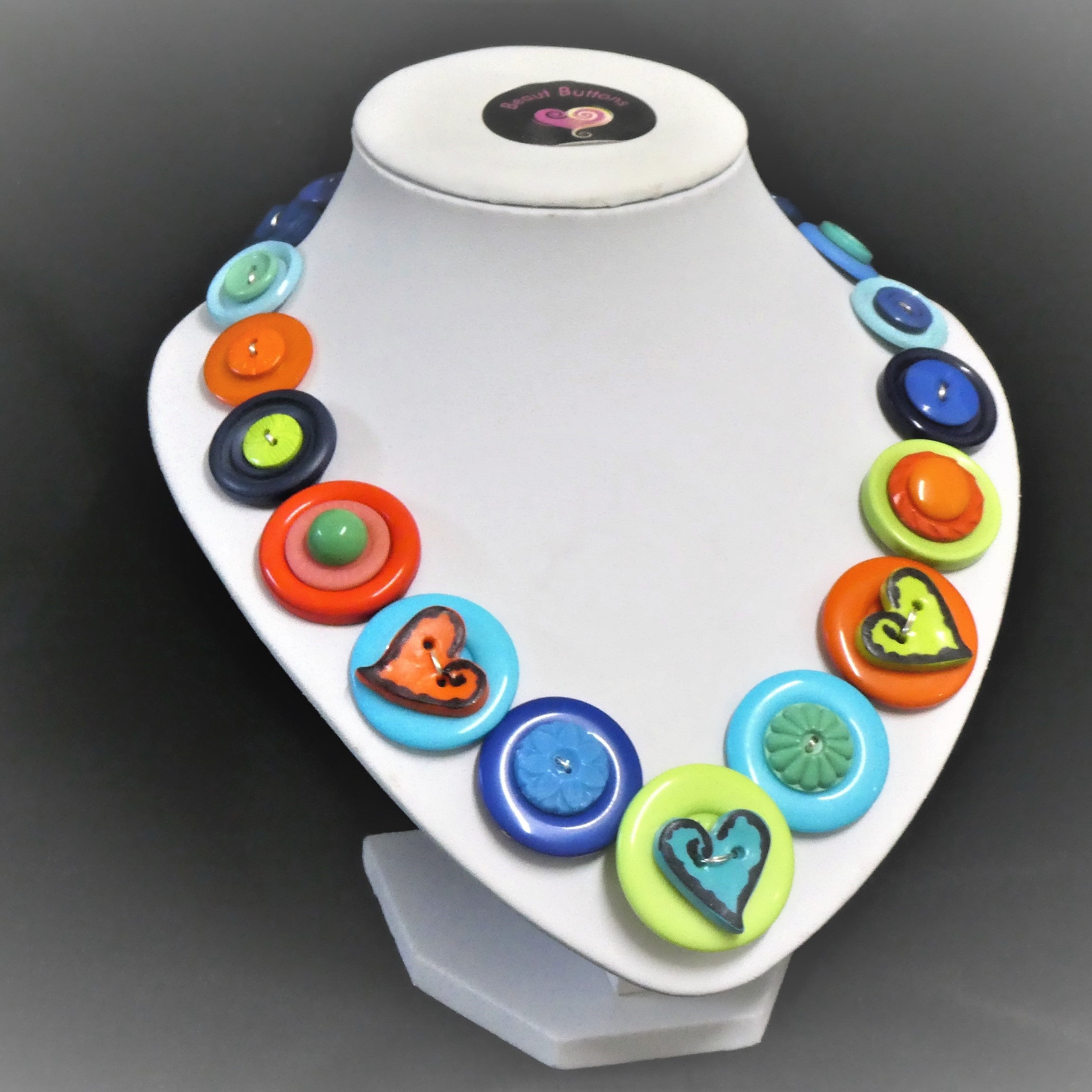 Hearts necklace - Blue for You