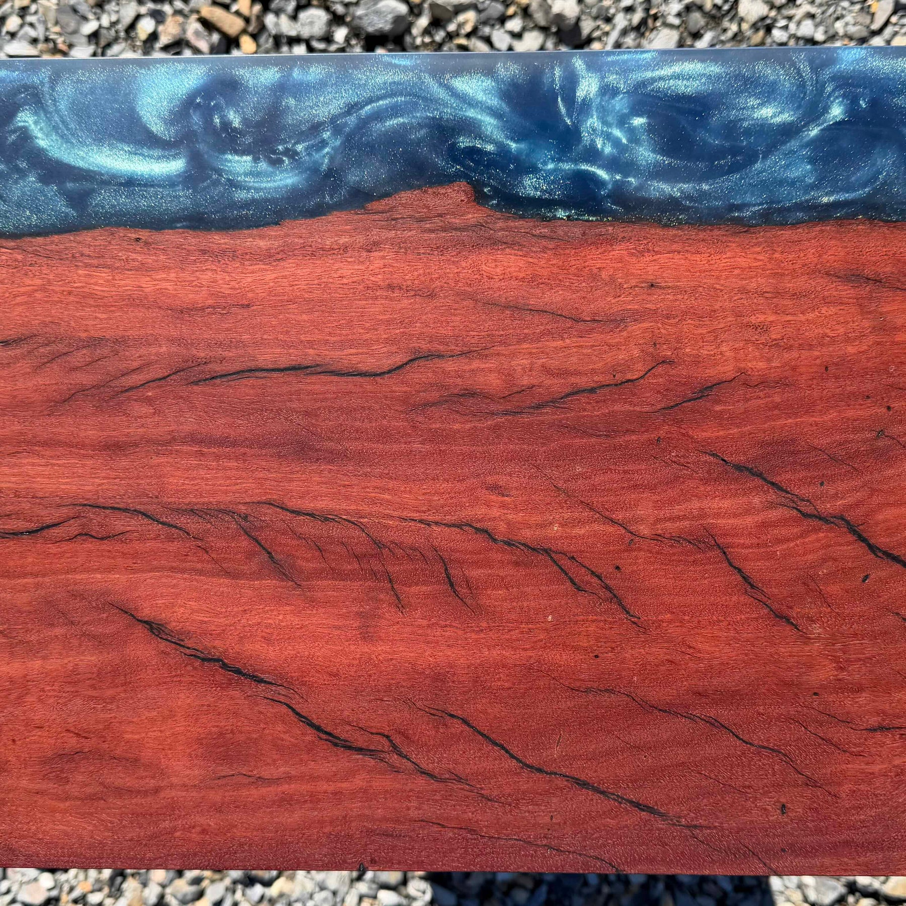 Redgum and Blue Swirl Serving Board