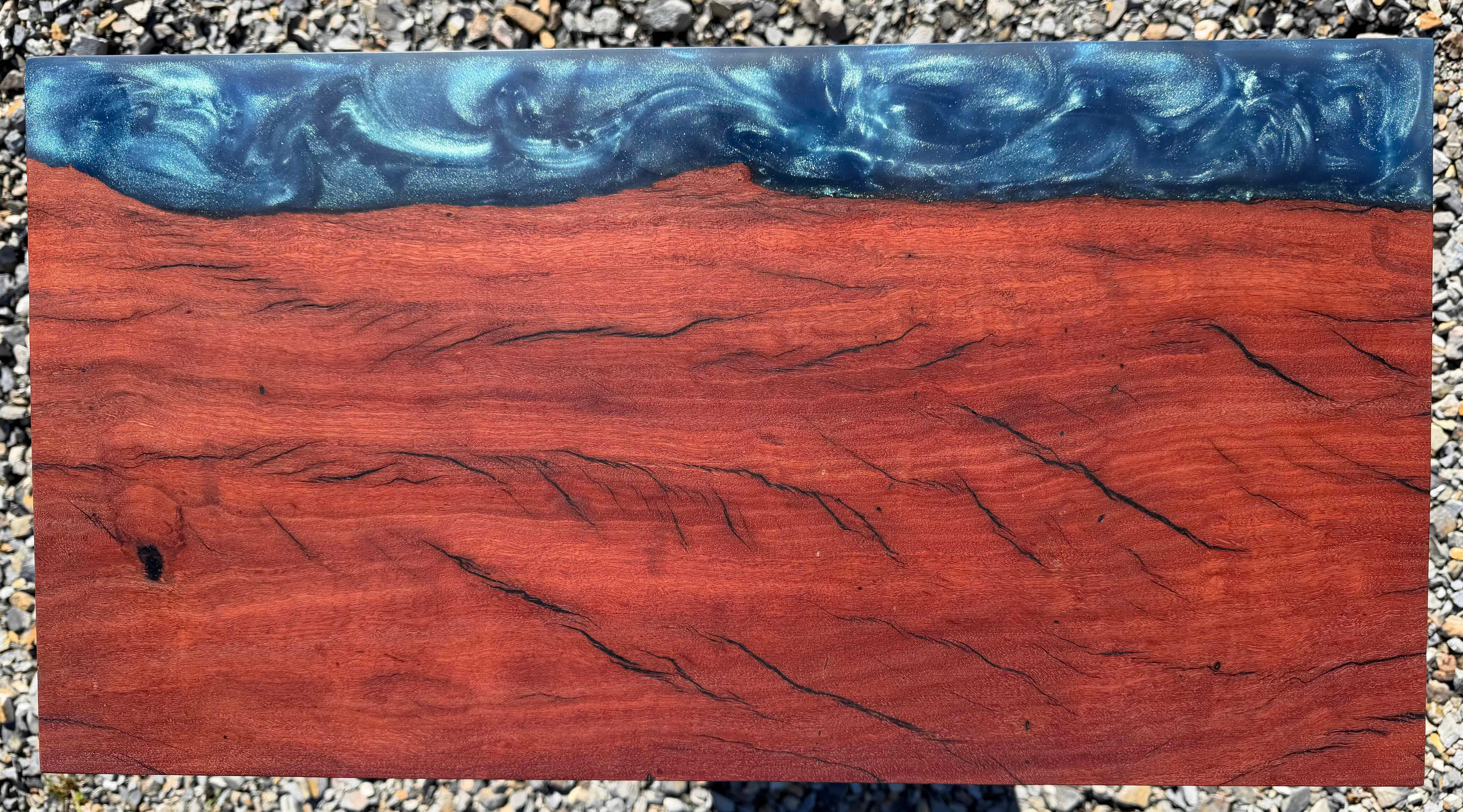 Redgum and Blue Swirl Serving Board
