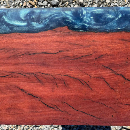 Redgum and Blue Swirl Serving Board