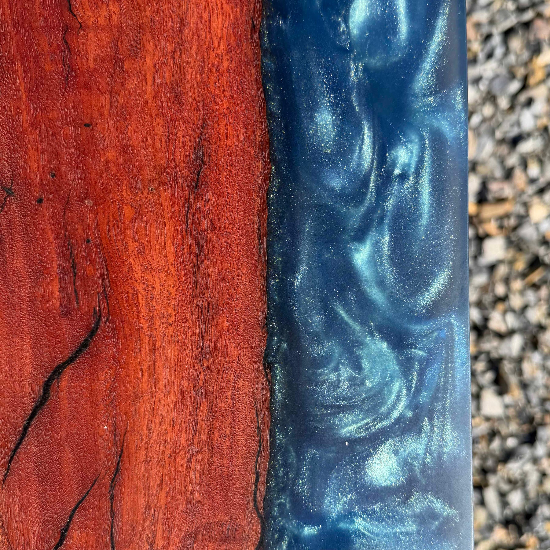 Redgum and Blue Swirl Serving Board