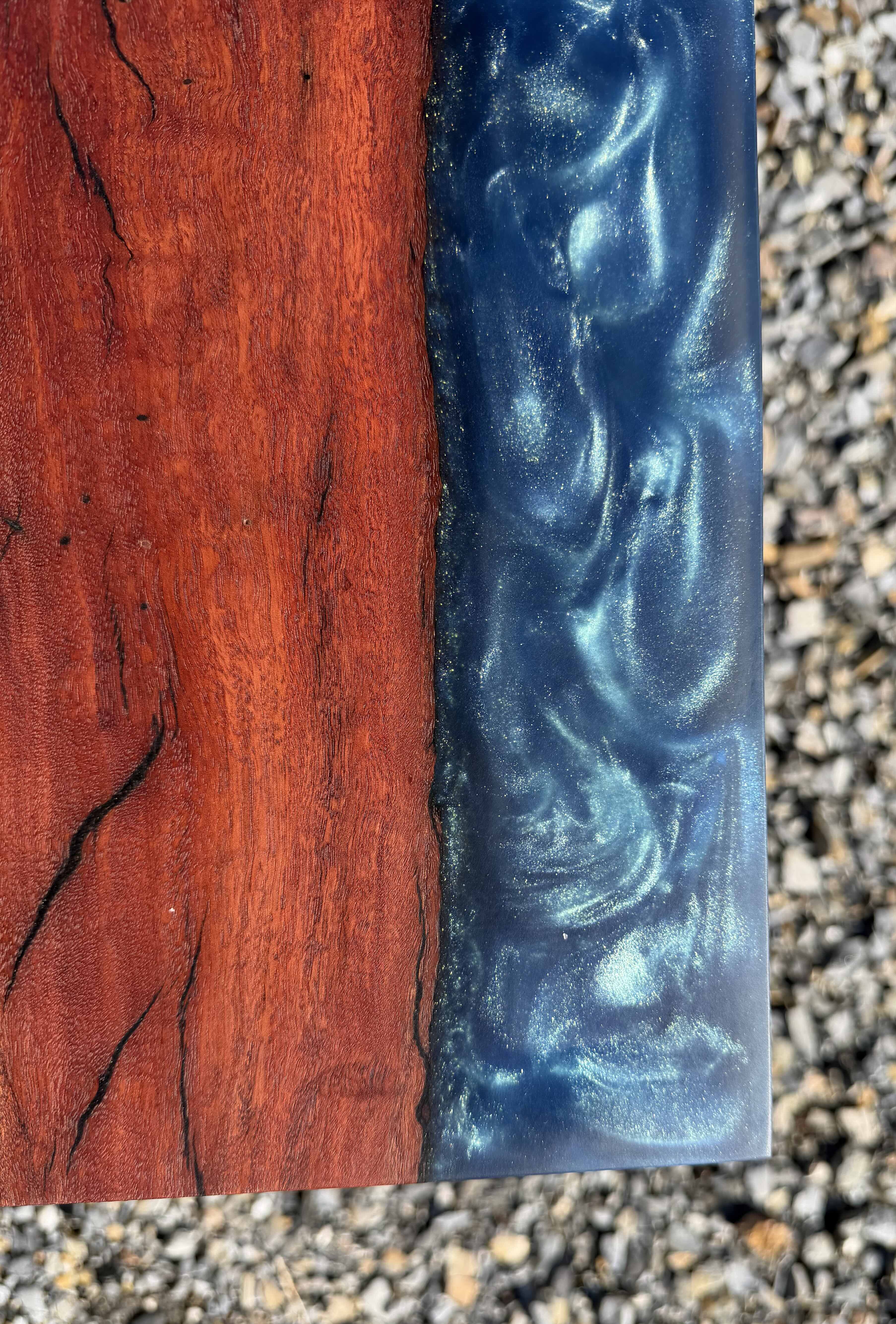 Redgum and Blue Swirl Serving Board