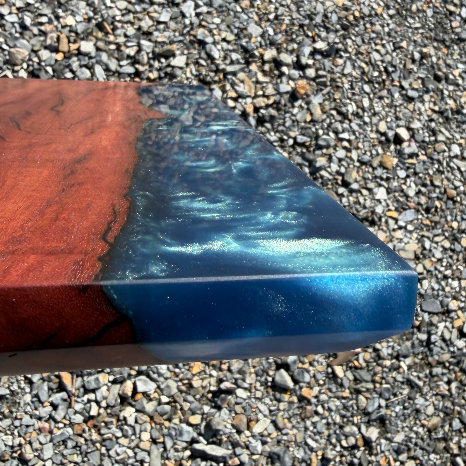 Redgum and Blue Swirl Serving Board