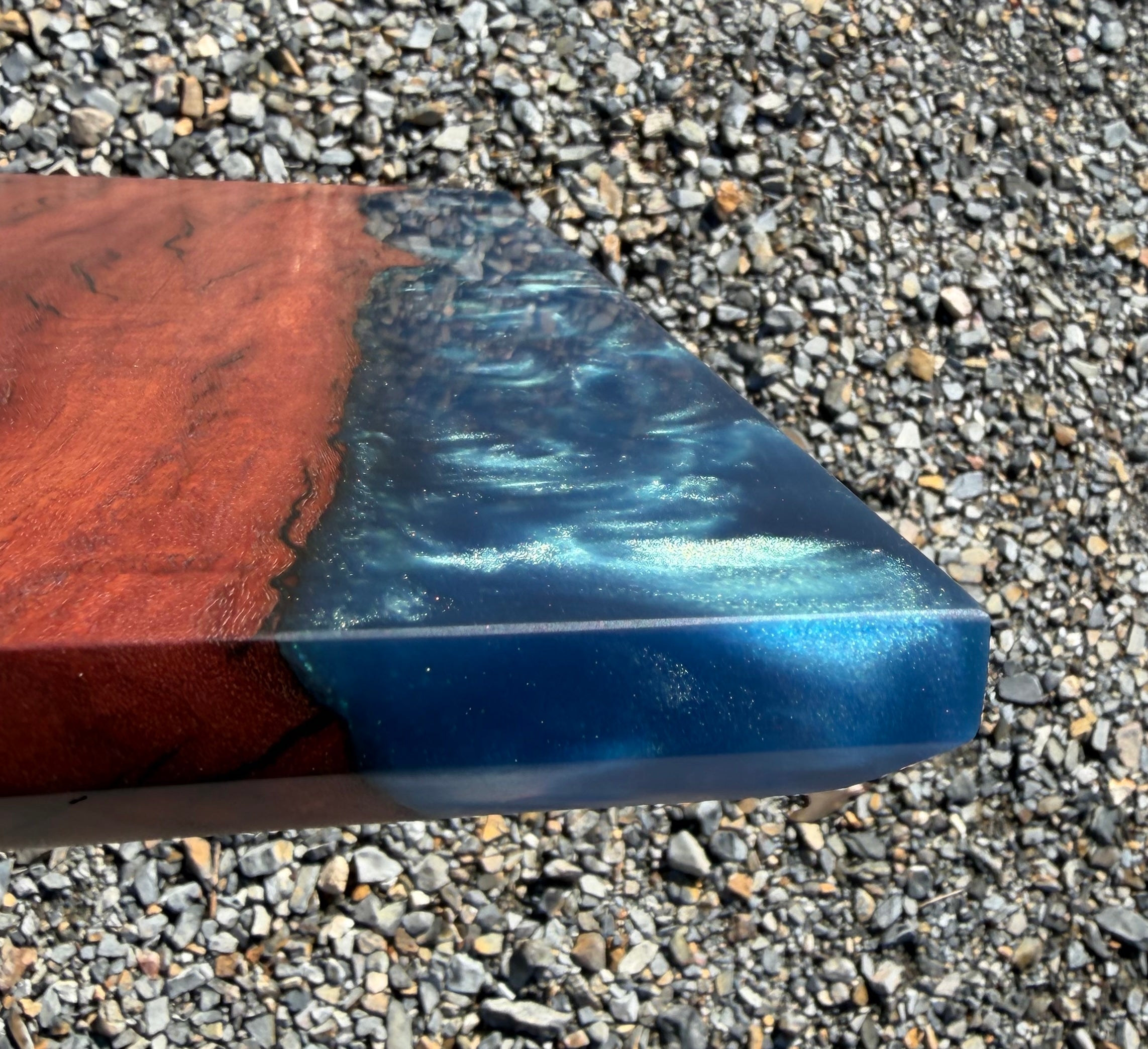 Redgum and Blue Swirl Serving Board