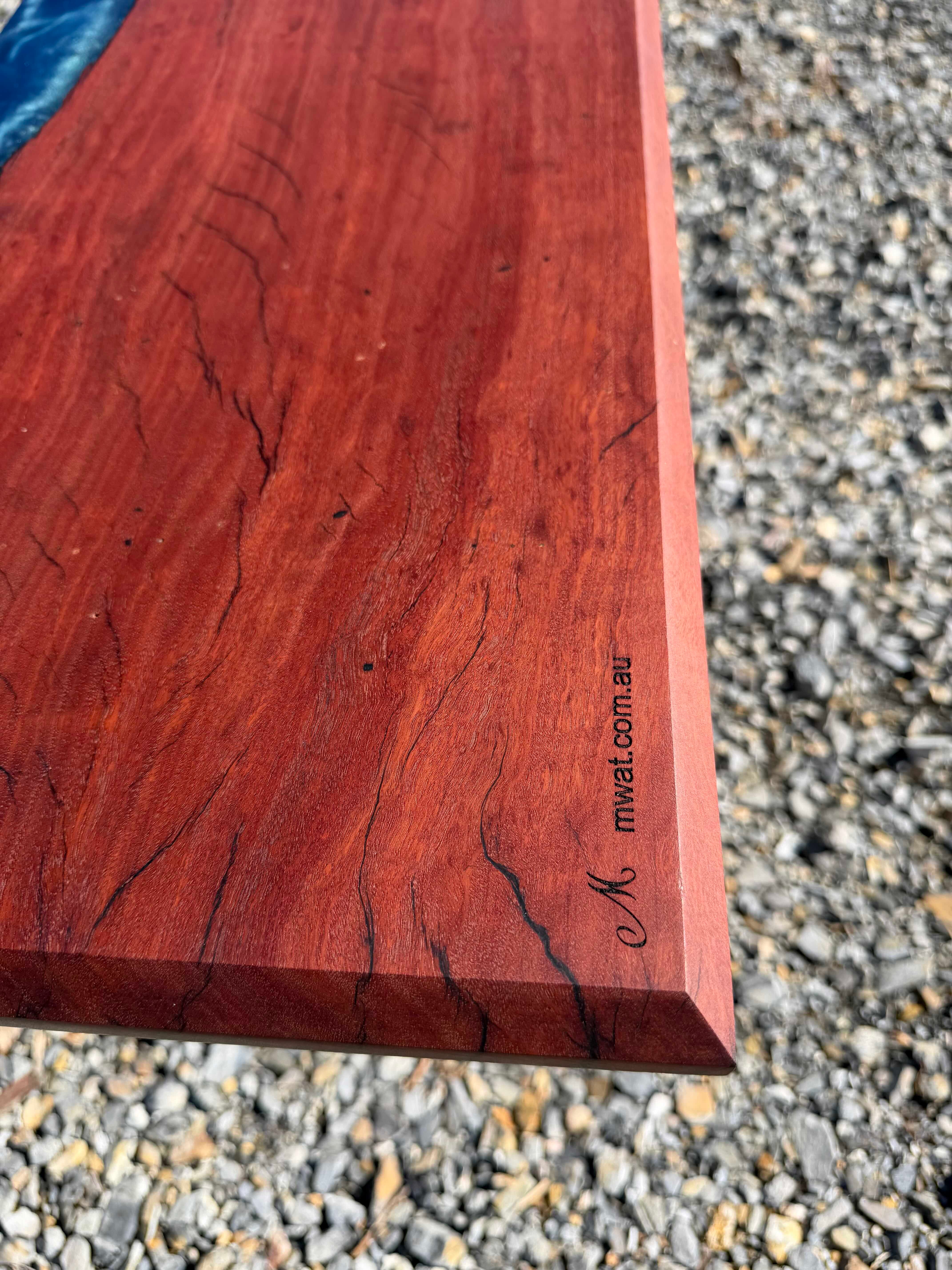 Redgum and Blue Swirl Serving Board