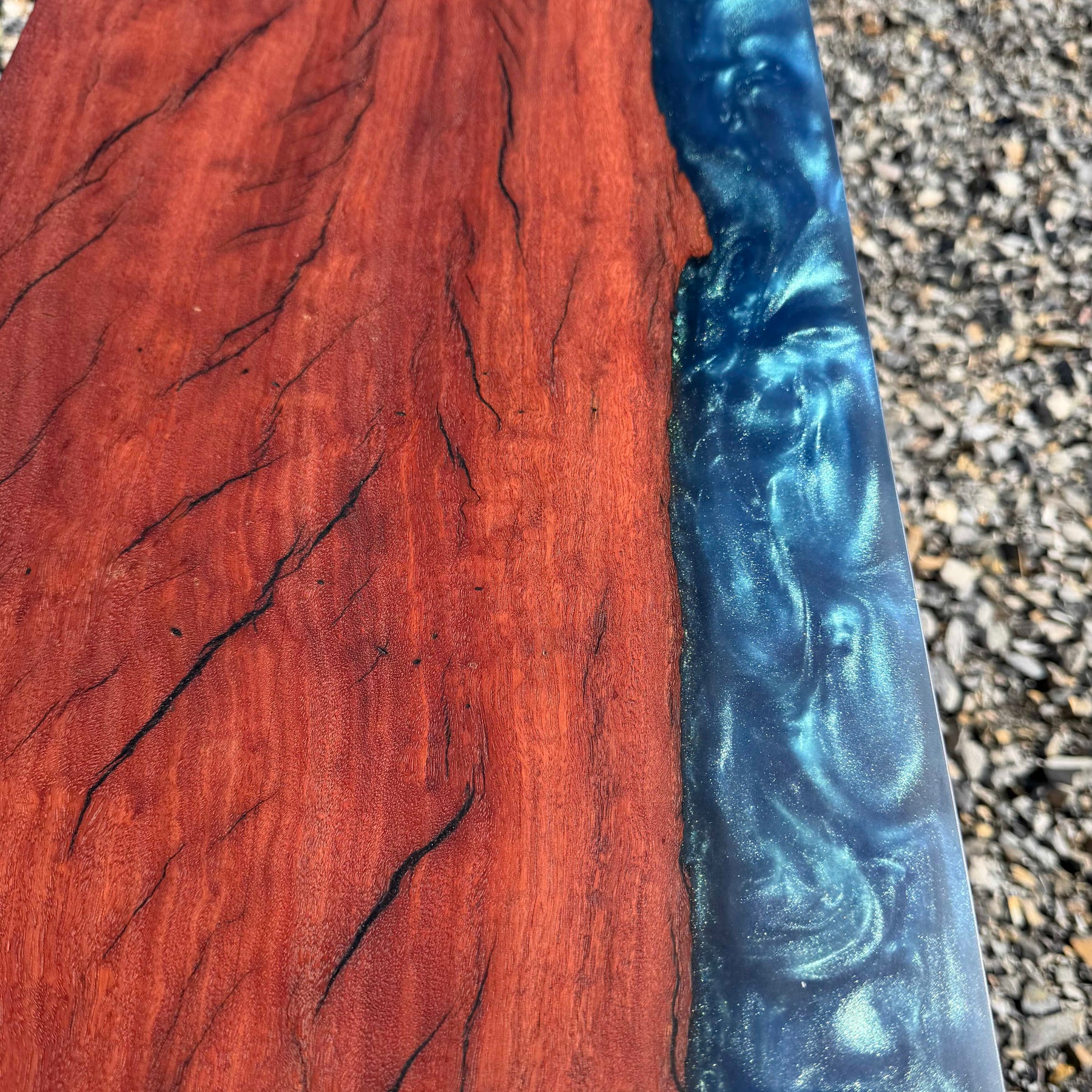 Redgum and Blue Swirl Serving Board