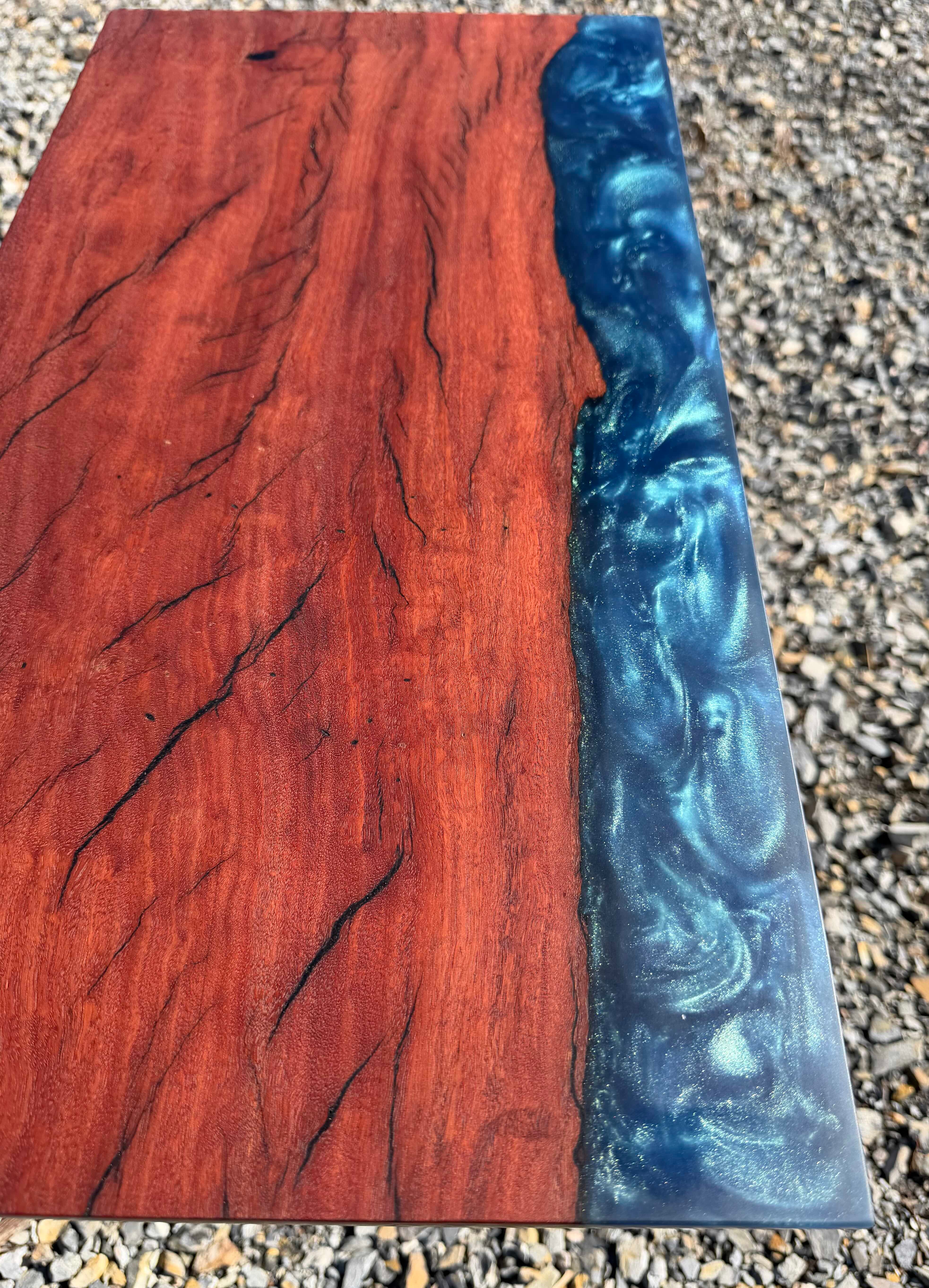 Redgum and Blue Swirl Serving Board