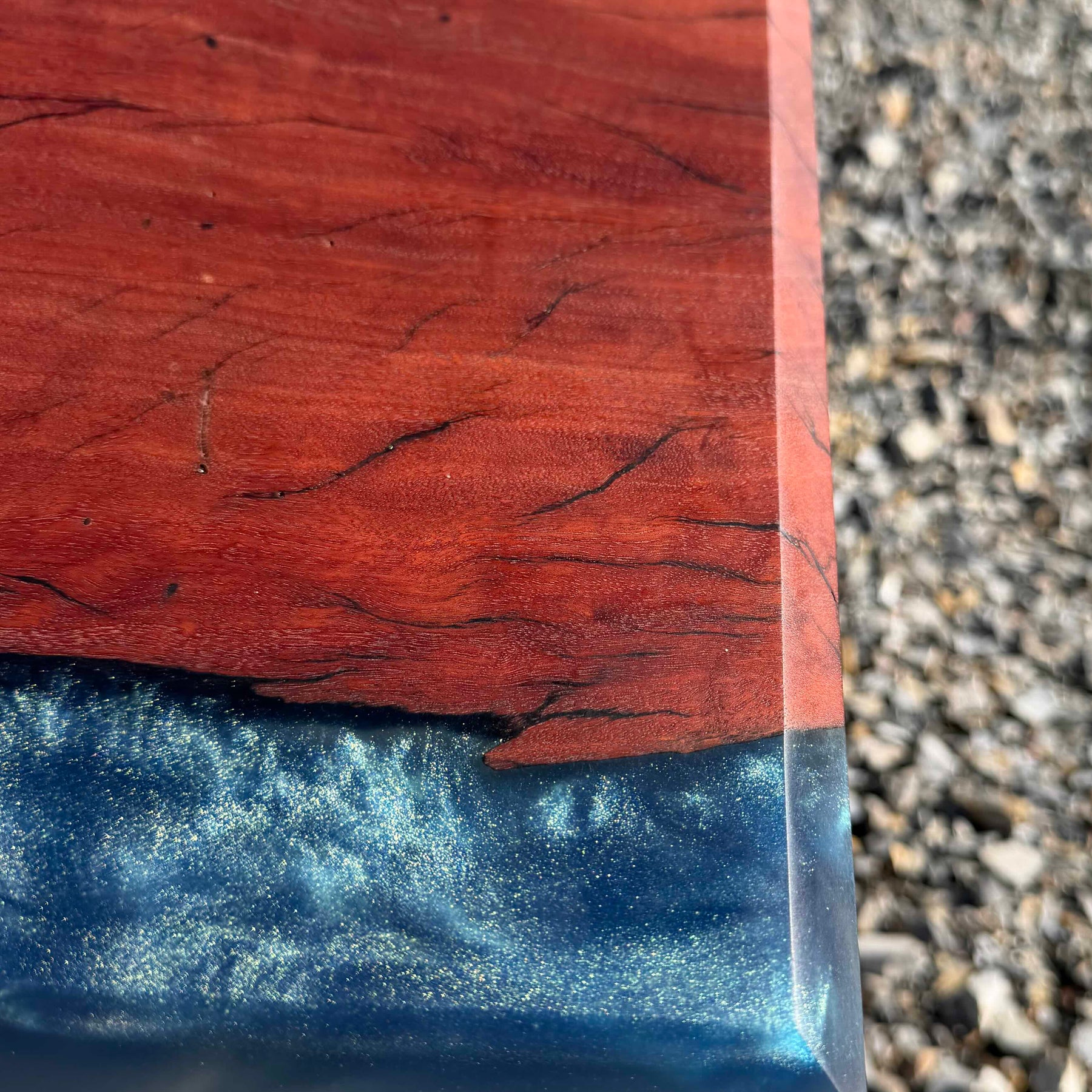 Redgum and Blue Swirl Serving Board