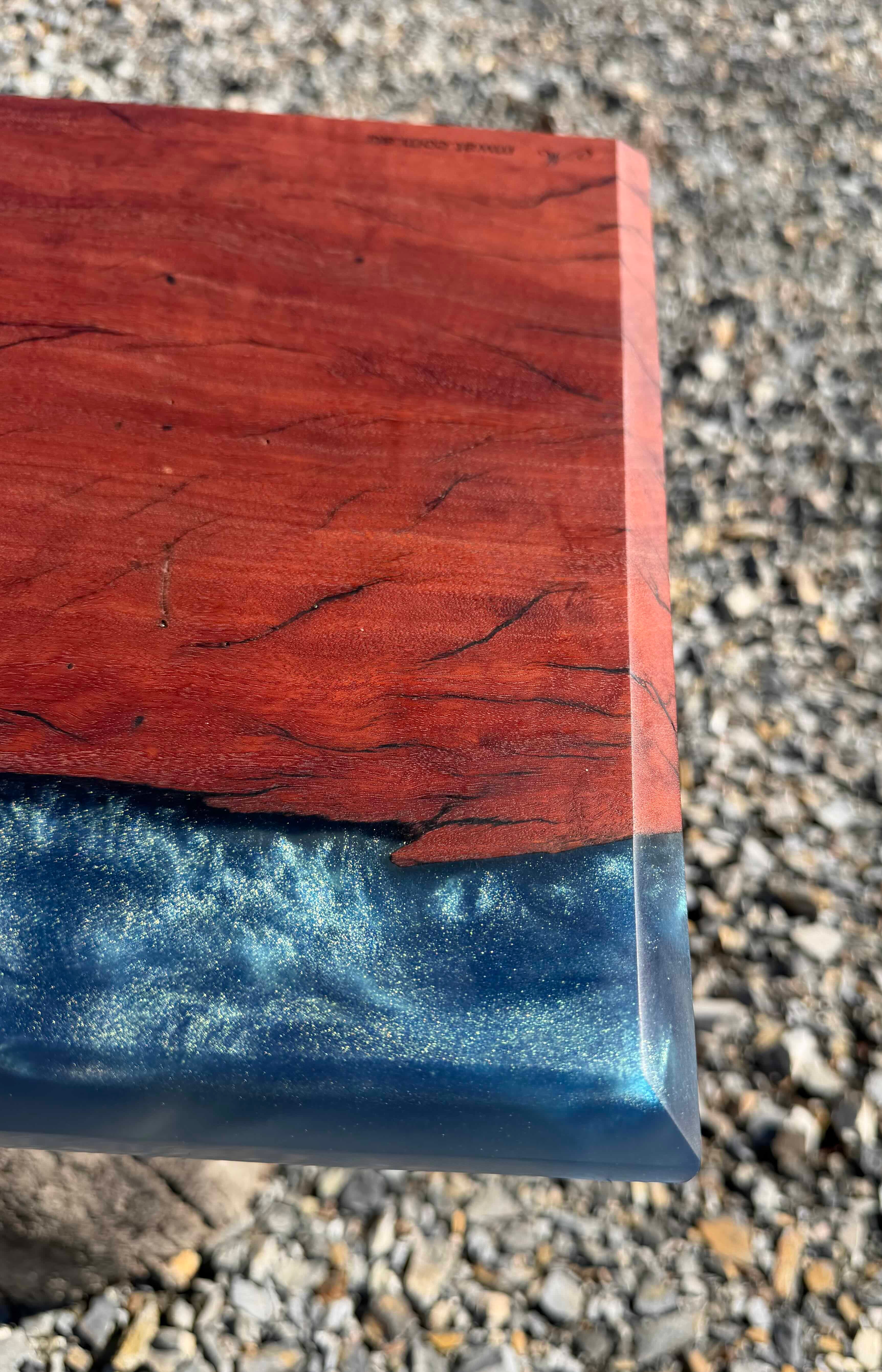 Redgum and Blue Swirl Serving Board