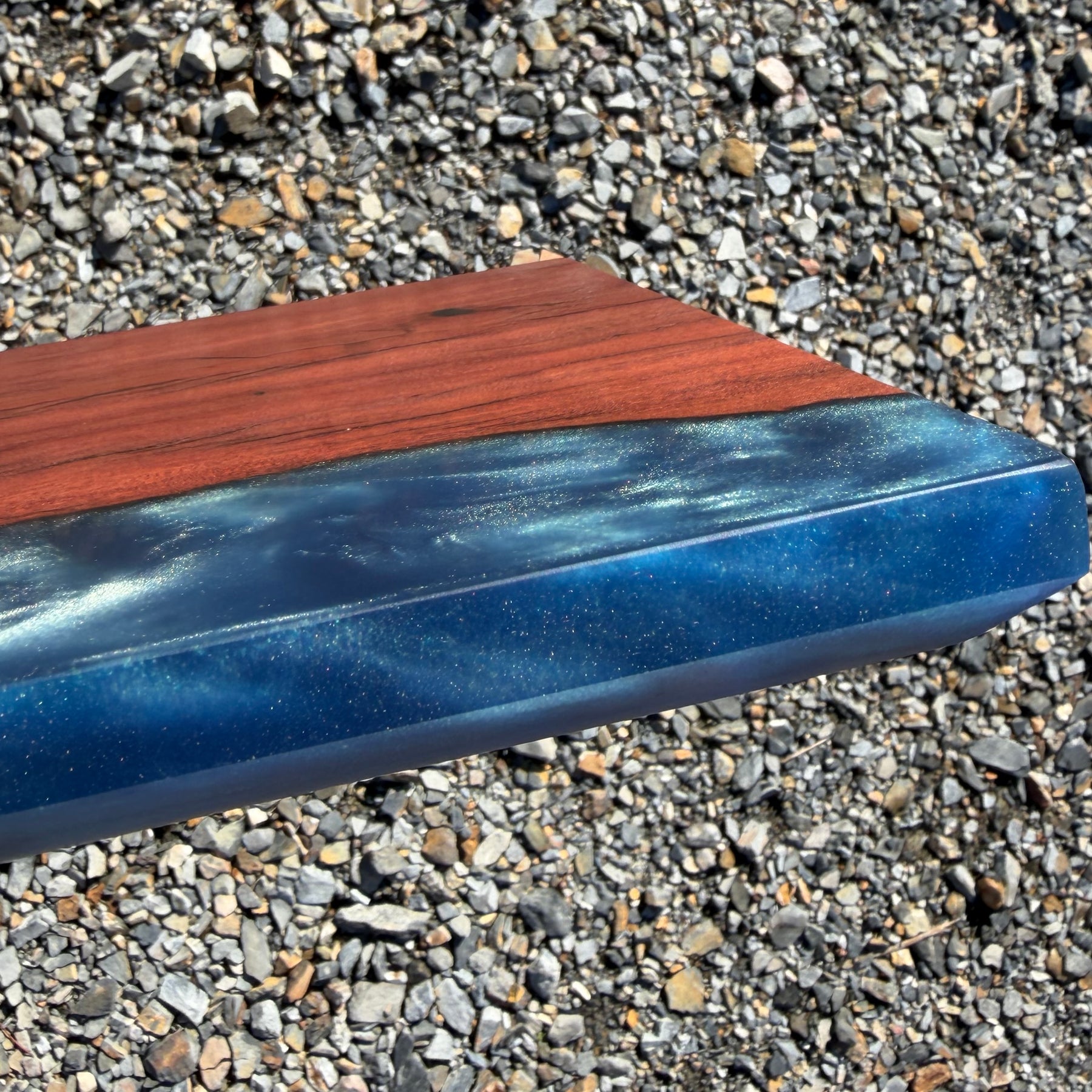 Redgum and Blue Swirl Serving Board