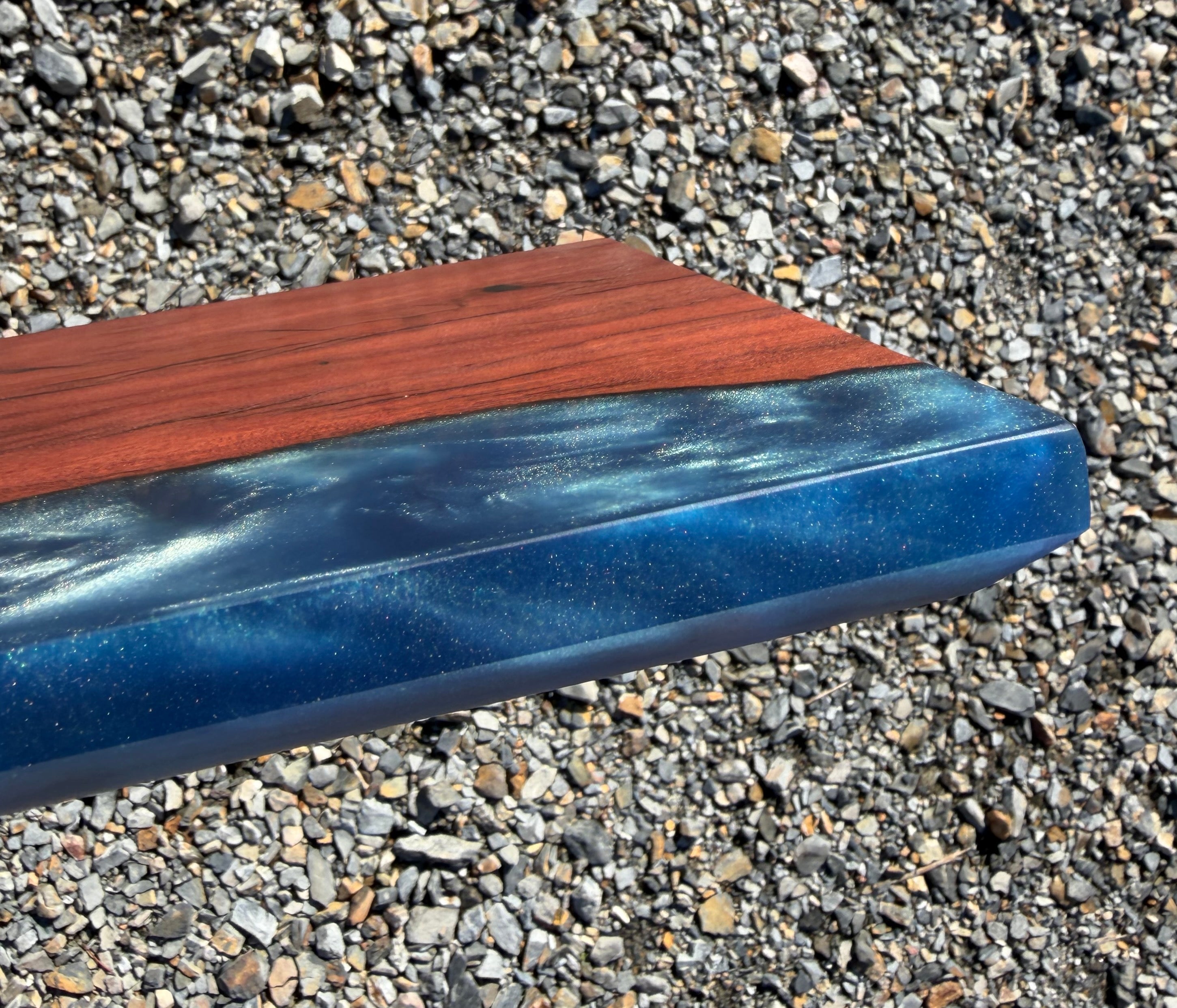 Redgum and Blue Swirl Serving Board
