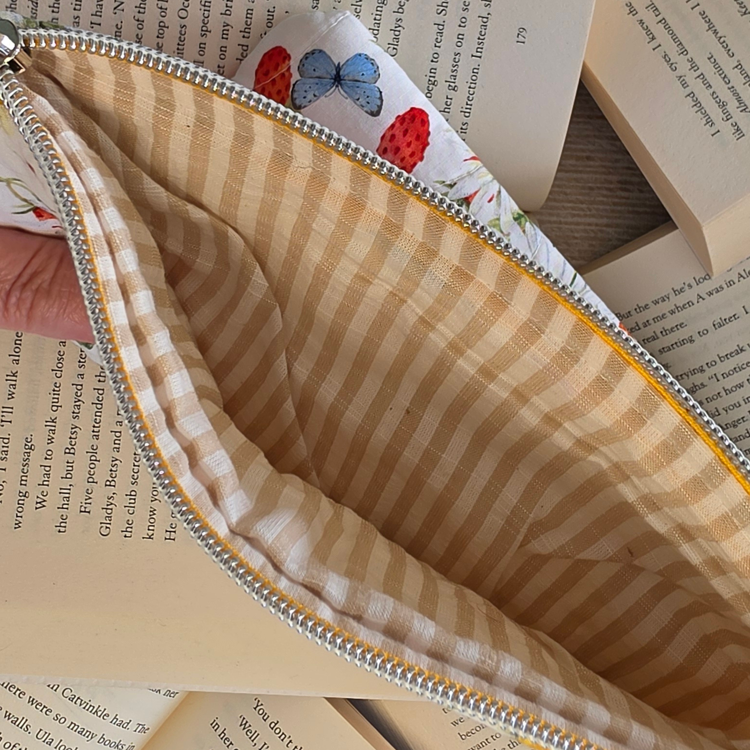 Fruit designs - book or 11" tablet sleeve, handmade