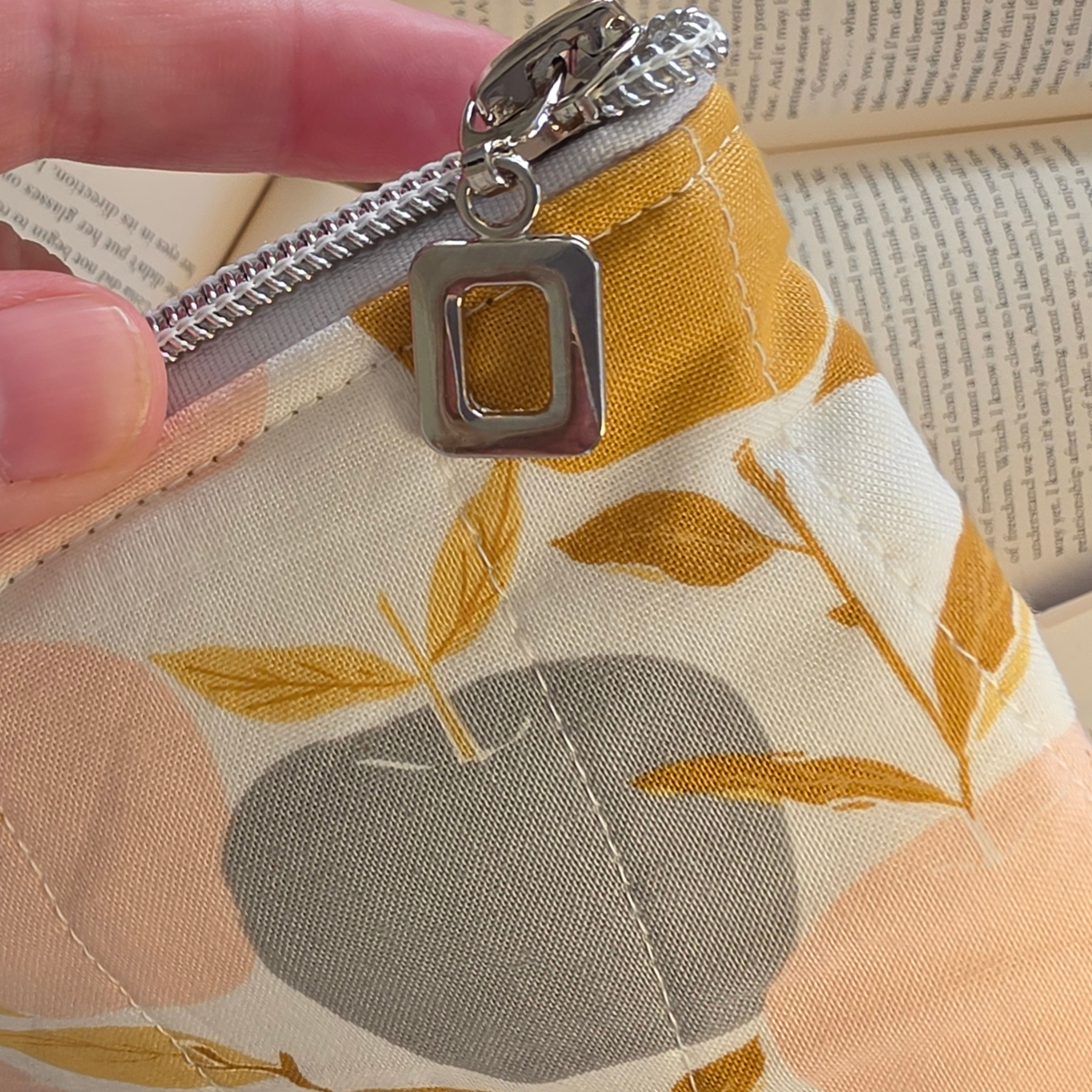 Fruit designs - book or 11" tablet sleeve, handmade