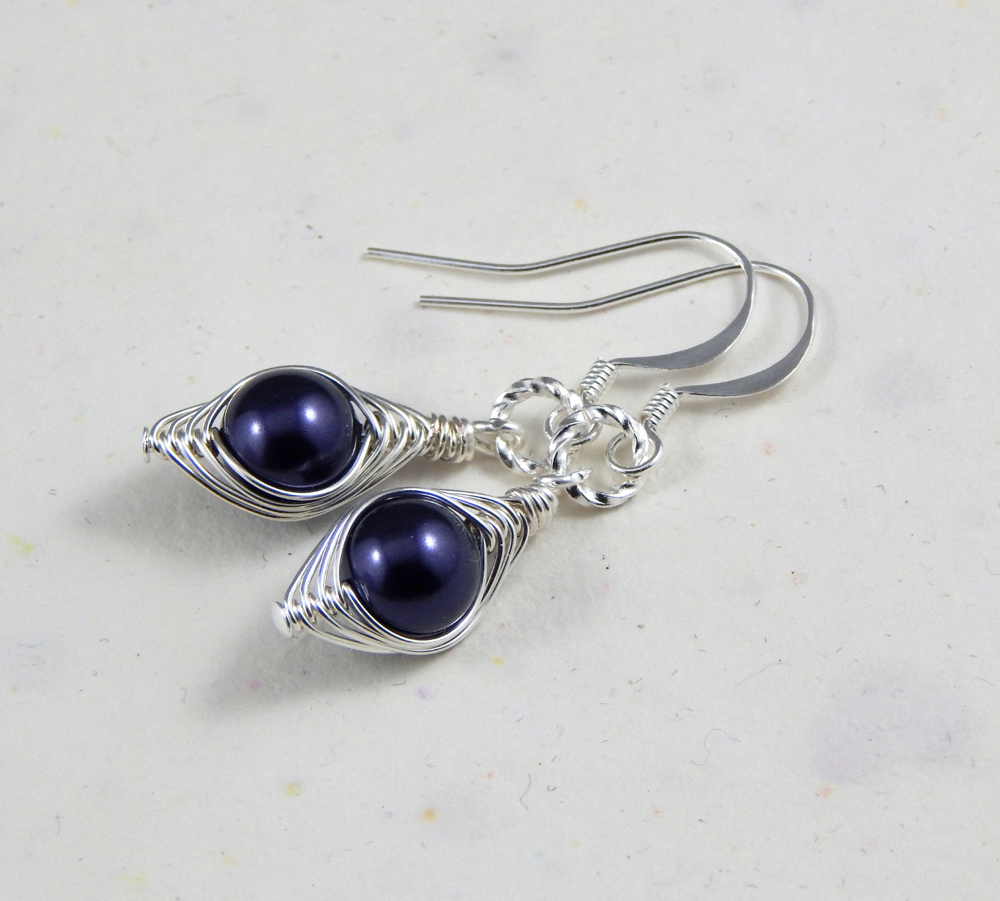 Pea  Pod Earrings, Select Your Colour and Finish