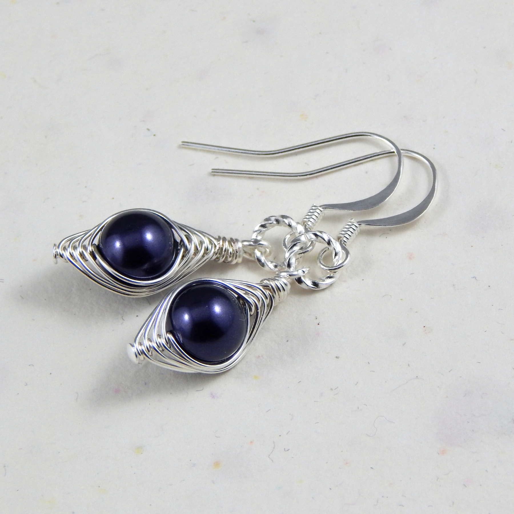 One Pea Earrings, Select Your Colour and Finish