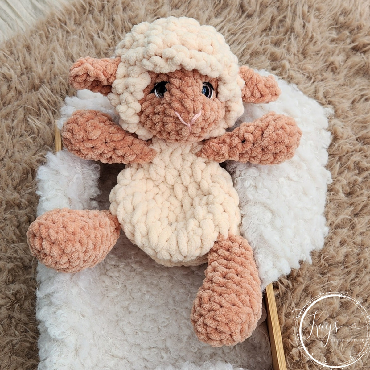 Handmade Crochet Lamb – Soft-Bodied Snuggler