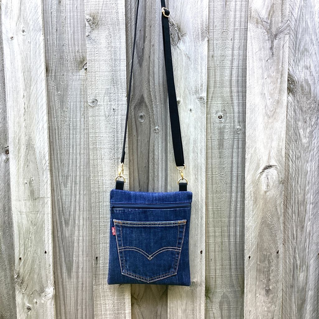 Upcycled Denim Crossbody Bag – Levis Pocket