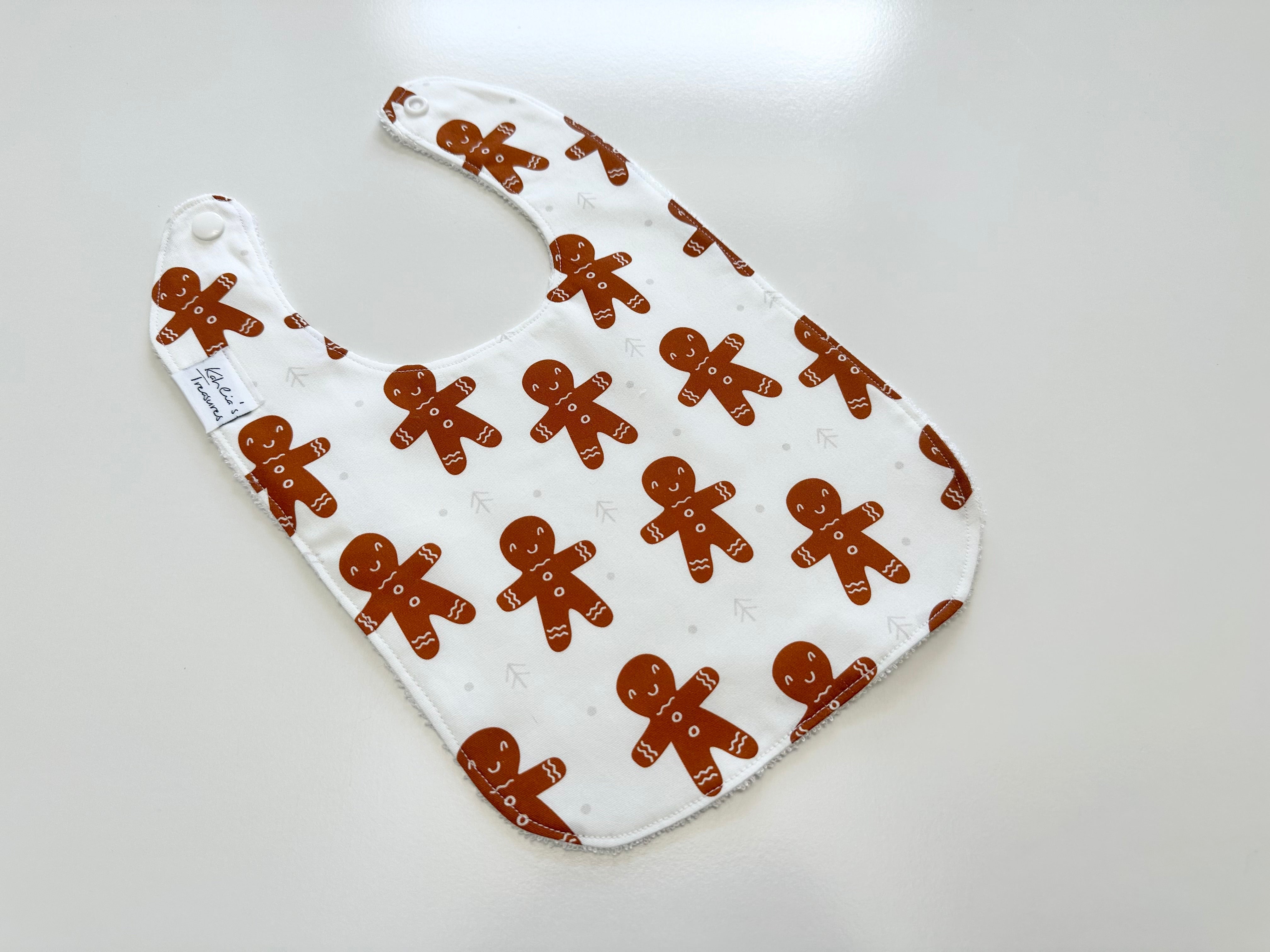 Gingerbread man bib