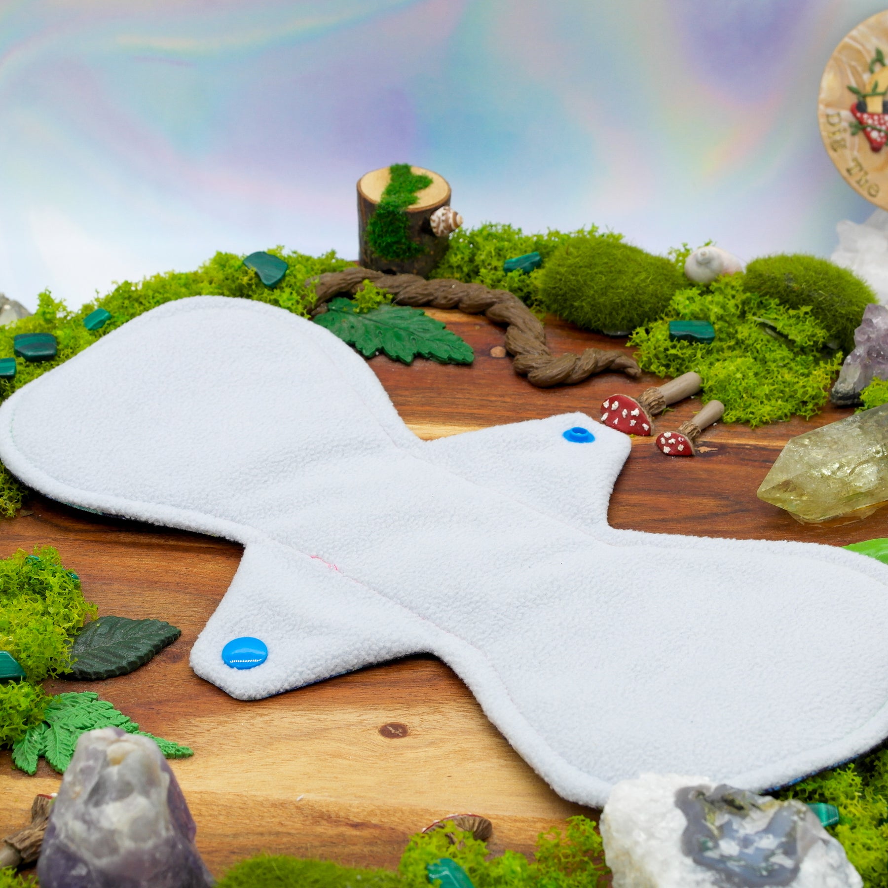 Sustainable reusable 12" Heavy Cloth Pad (Flexuous) - butterflies