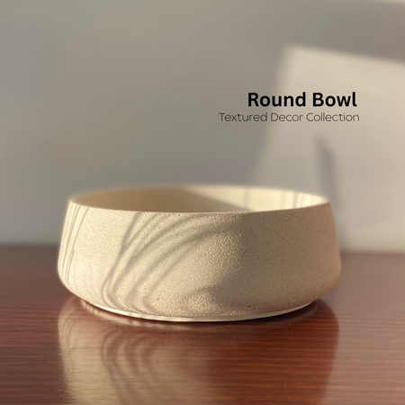 Round Bowl | Textured decor collection