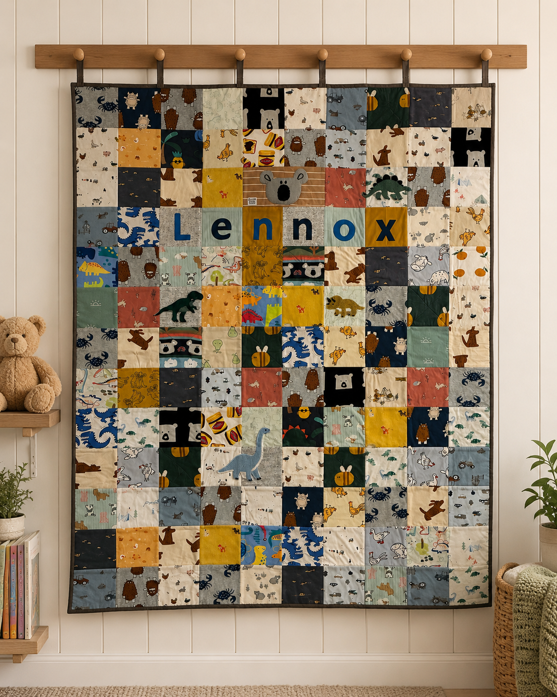 Custom Baby Clothes Memory Quilt –  120 cm x 160cm - Personalised Keepsake Blanket