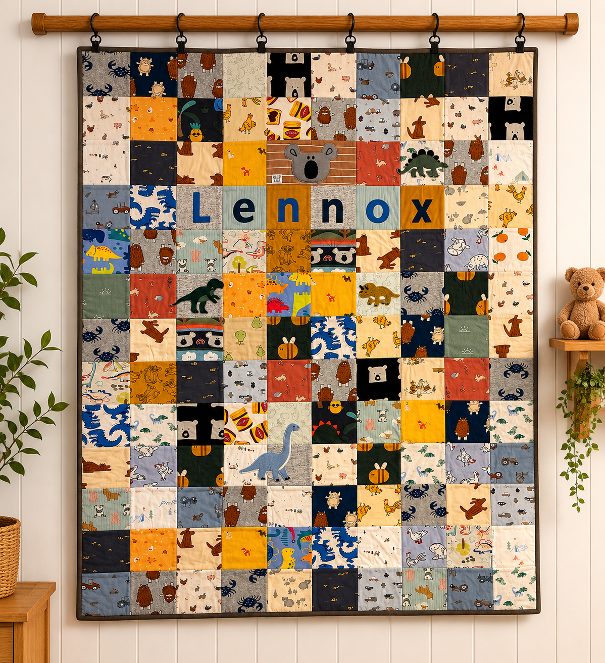 Custom Baby Clothes Memory Quilt –  120 cm x 160cm - Personalised Keepsake Blanket