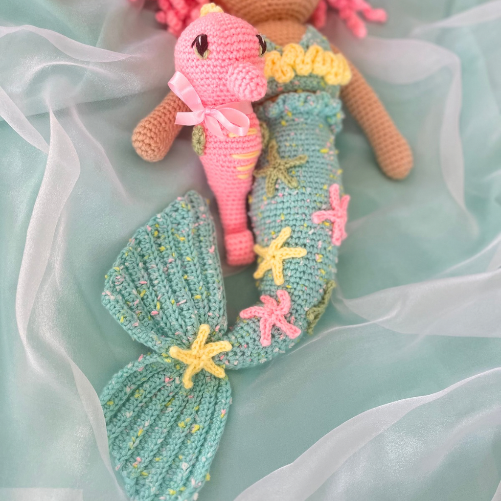 Handmade Crochet Mermaid Doll And Friends|55cms