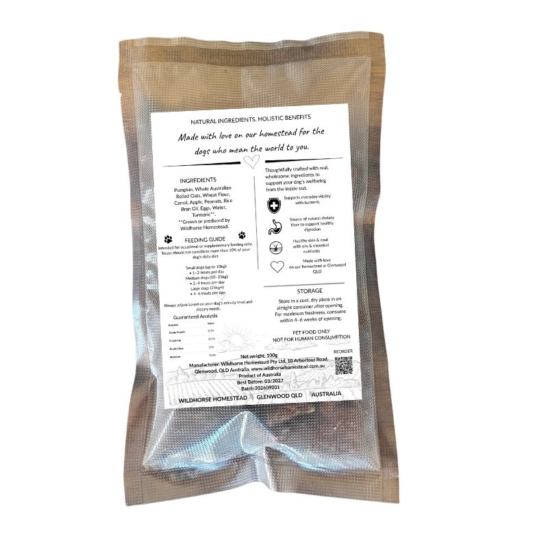 Wildhorse Good Dog Treats | Baked Dog Treats | 100g
