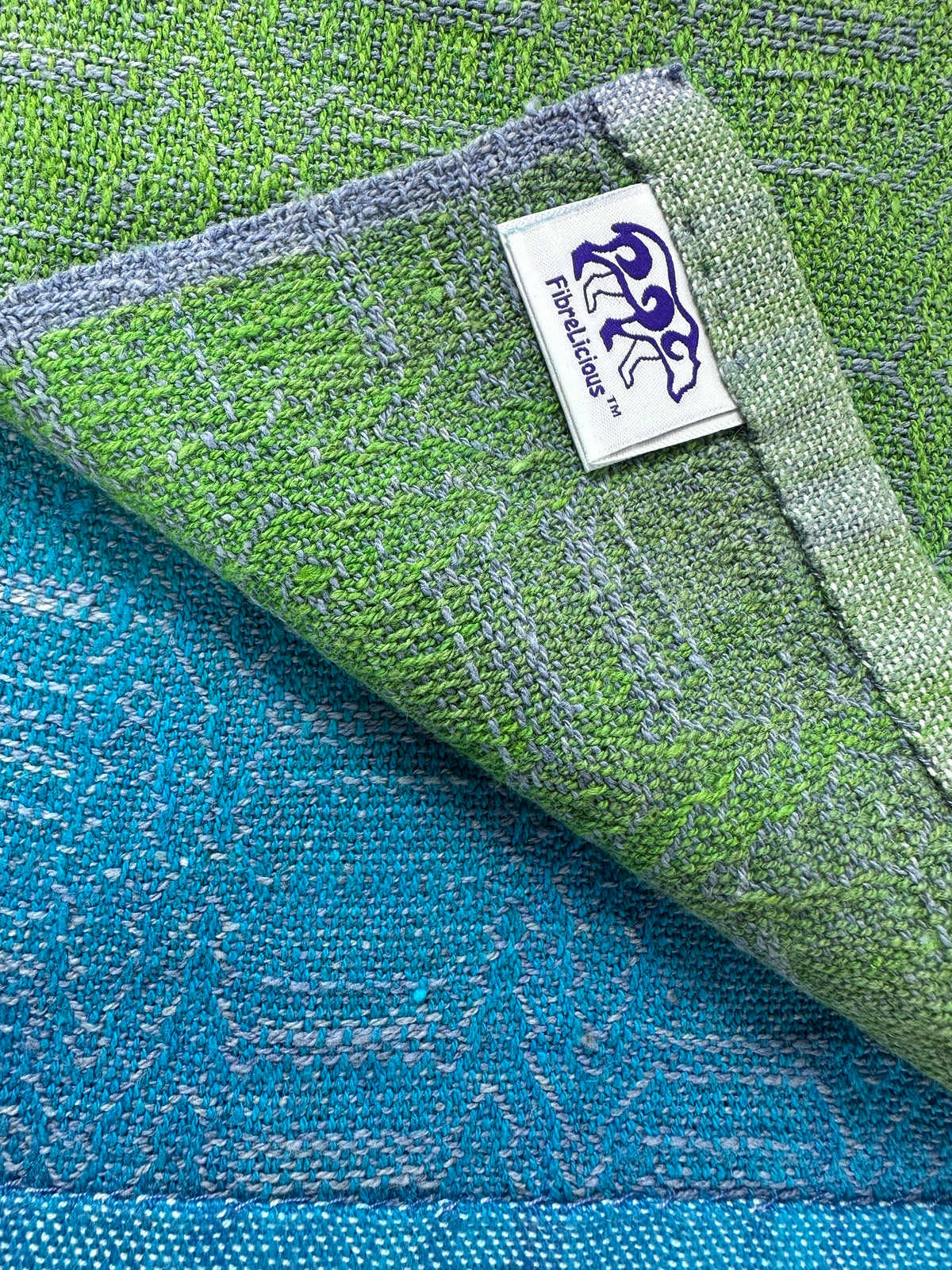 Hand-Dyed and Handwoven Linen/Cotton Tea Towels (Lilac Weft)