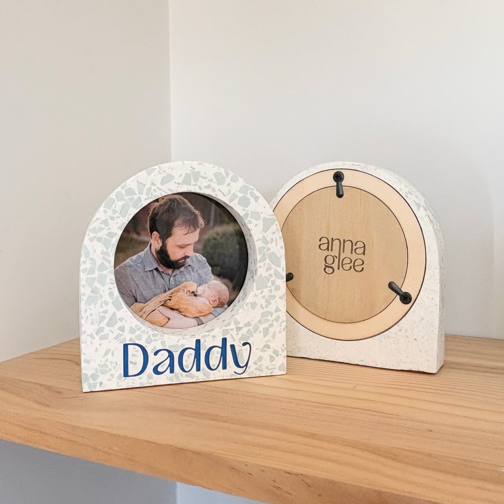 Gift for Him - arch terrazzo photo frame - multiple colour options
