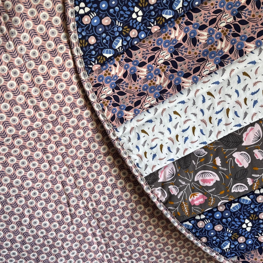 Round Reversible Baby Play Mat — Handmade | 100% Organic Cotton | 100% Cotton Wadding | Neutral tones