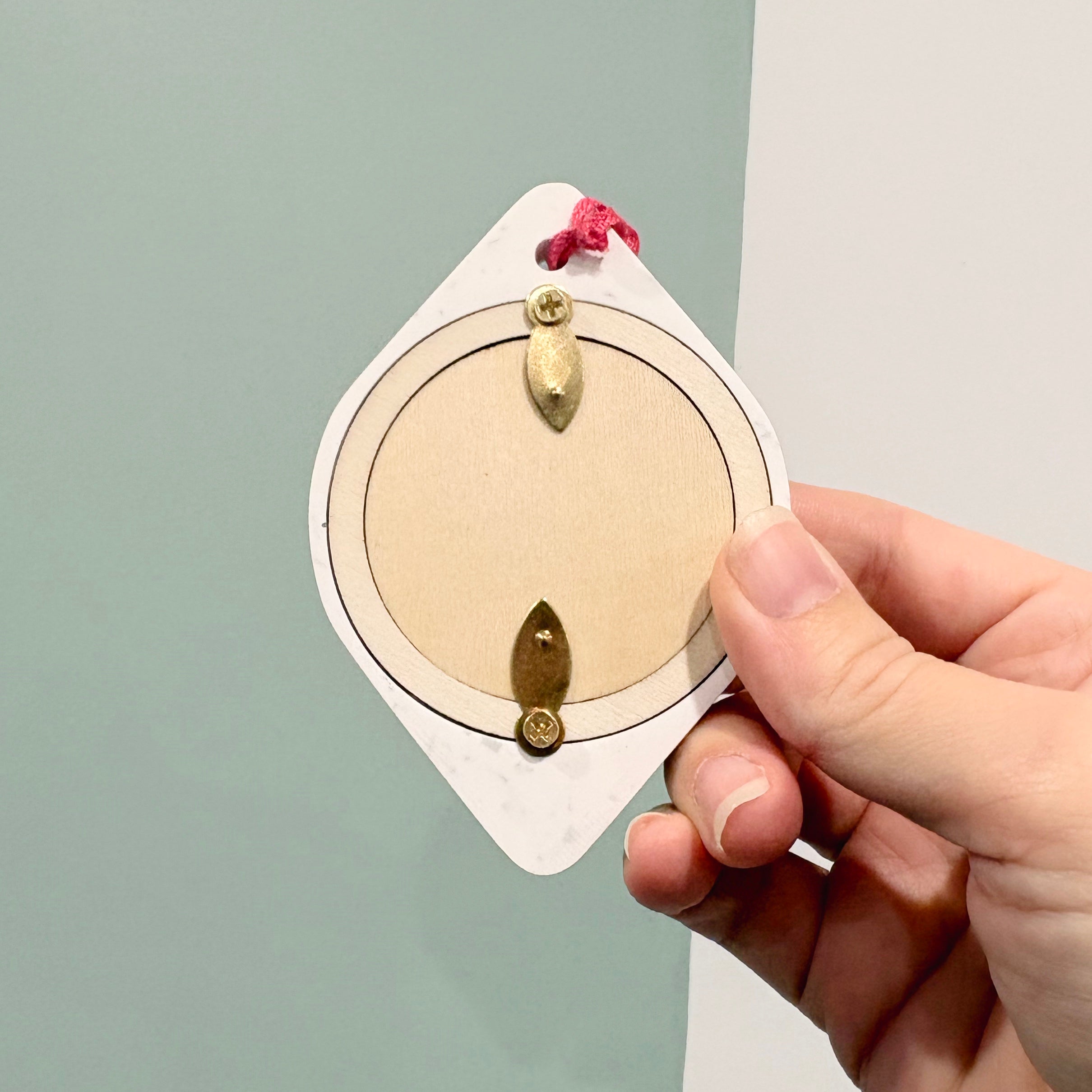 Terrazzo Christmas hanging ornament photo frames