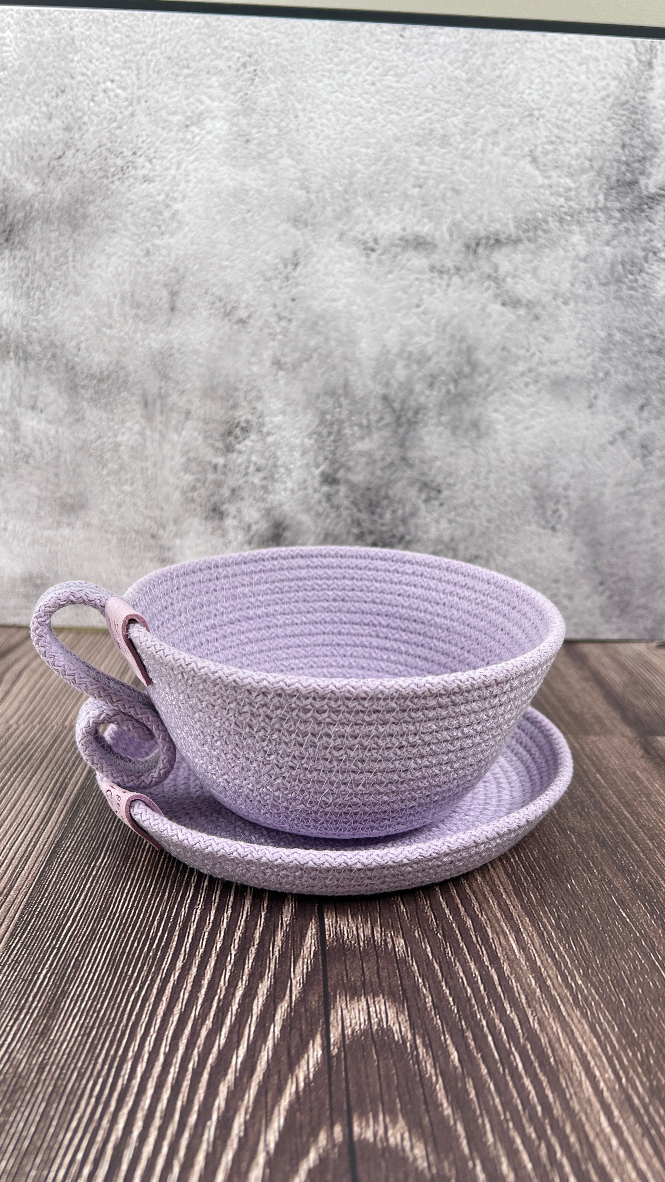 Handmade Rope Cup & Saucer Set