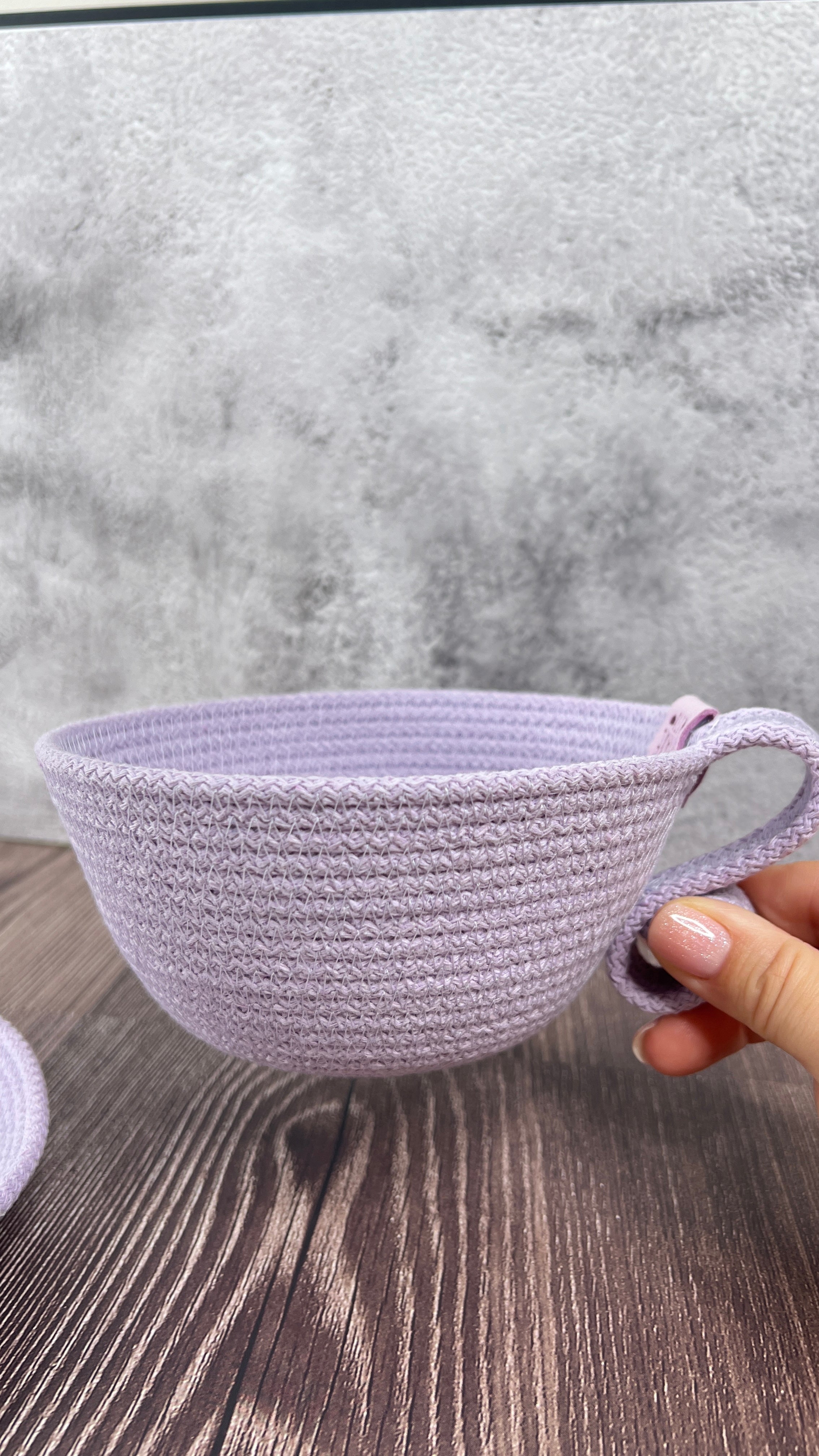Handmade Rope Cup & Saucer Set