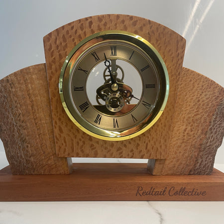 Silky Oak Desk Clock