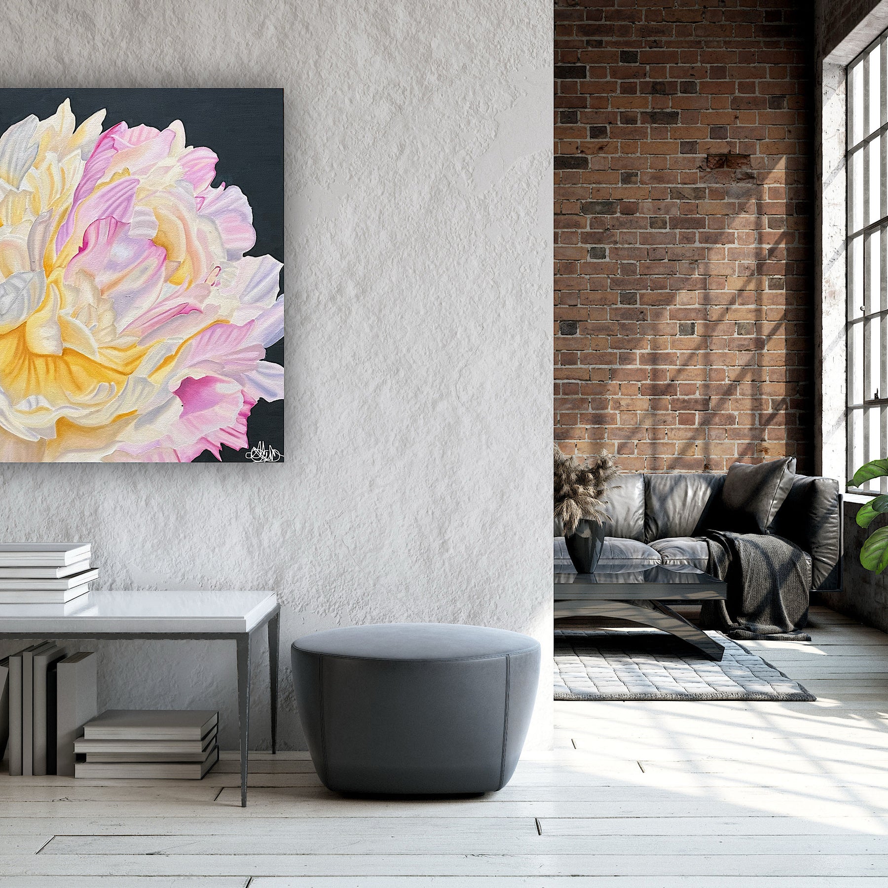 "Fleur De Grace" - Peony - Original Oil Painting - Hand Painted