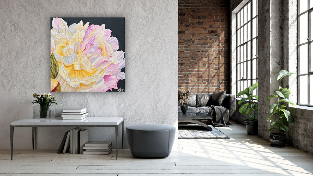 "Fleur De Grace" - Peony - Original Oil Painting - Hand Painted