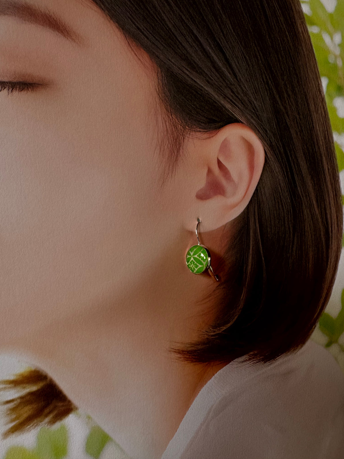 Japanese paper Resin earrings