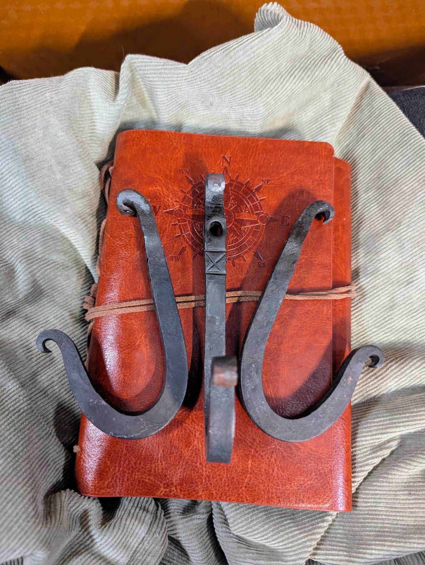 Chiseled Square Hook – Hand Forged Steel Hook with Matching Fastener