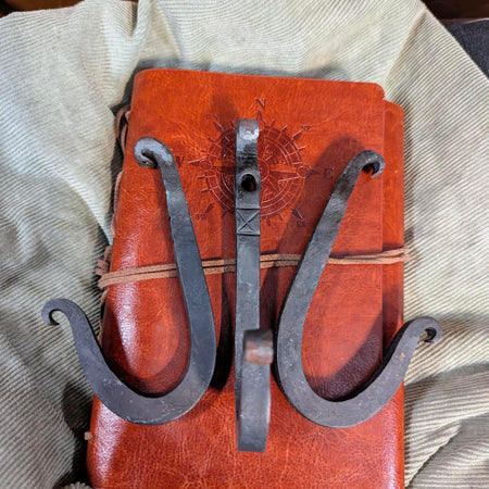 Chiseled Square Hook – Hand Forged Steel Hook with Matching Fastener